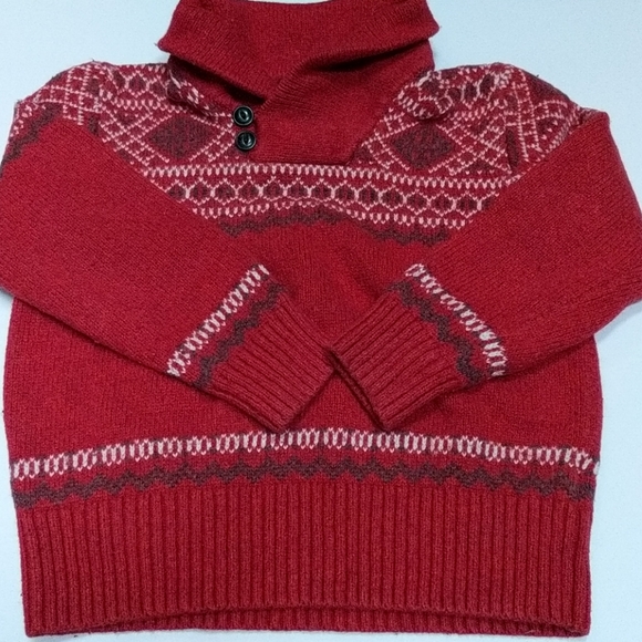 🍀 Gap 🍀 Small (6 - 7 Years) 🍀 Kids Toddler Sweater Red Boy Girl Top 🍀P10 - Picture 1 of 12